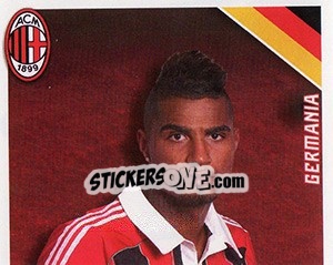 Sticker Kevin Prince Boateng in azione - A.C. Milan 2012-2013 n. 214 - Footprint