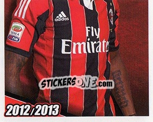 Sticker Kevin Prince Boateng in azione - A.C. Milan 2012-2013 n. 215 - Footprint