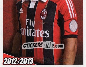 Cromo Adria Carmona in azione - A.C. Milan 2012-2013 n. 220 - Footprint