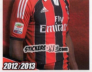 Sticker Kevin Constant in azione - A.C. Milan 2012-2013 - Footprint