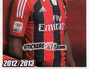 Sticker Kevin Constant in azione - A.C. Milan 2012-2013 n. 225 - Footprint