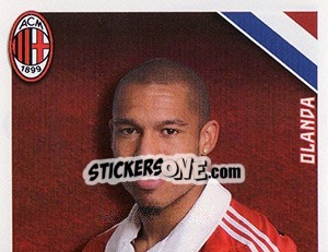 Cromo Nigel De Jong in azione - A.C. Milan 2012-2013 - Footprint