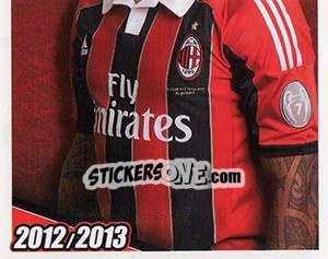 Sticker Nigel De Jong in azione - A.C. Milan 2012-2013 - Footprint