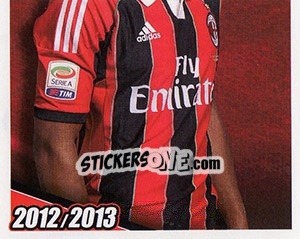 Cromo Urby Emanuelson in azione - A.C. Milan 2012-2013 - Footprint