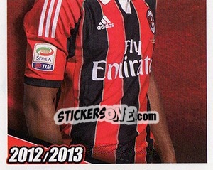 Sticker Urby Emanuelson in azione - A.C. Milan 2012-2013 n. 235 - Footprint