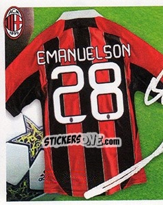 Cromo 28 - autografo - A.C. Milan 2012-2013 - Footprint