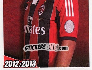 Sticker Mathieu Flamini in azione - A.C. Milan 2012-2013 - Footprint