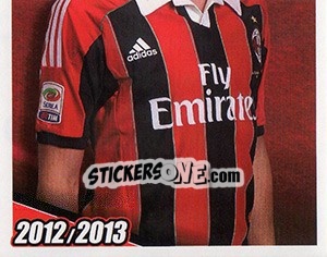 Figurina Riccardo Montolivo in azione - A.C. Milan 2012-2013 n. 245 - Footprint