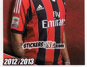 Sticker Antonio Nocerino in azione - A.C. Milan 2012-2013 n. 255 - Footprint