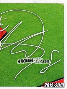 Sticker 8 - autografo - A.C. Milan 2012-2013 - Footprint