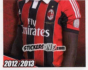 Cromo Rodney Strasser in azione - A.C. Milan 2012-2013 - Footprint