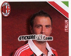 Sticker Giampaolo Pazzini in azione - A.C. Milan 2012-2013 n. 294 - Footprint