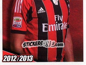Sticker Giampaolo Pazzini in azione - A.C. Milan 2012-2013 n. 295 - Footprint
