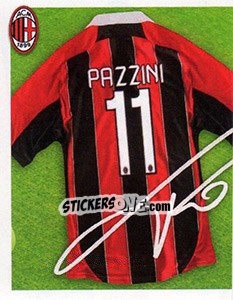Sticker 11 - autografo - A.C. Milan 2012-2013 n. 296 - Footprint
