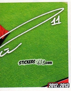 Cromo 11 - autografo - A.C. Milan 2012-2013 - Footprint