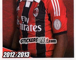 Sticker Robinho in azione - A.C. Milan 2012-2013 n. 300 - Footprint