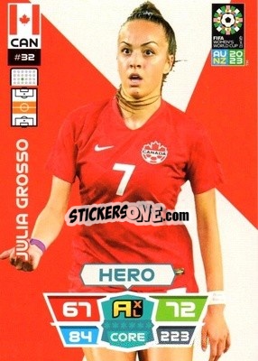 Cromo Julia Grosso - FIFA Women's World Cup 2023. Adrenalyn XL
 - Panini