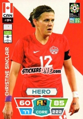 Sticker Christine Sinclair - FIFA Women's World Cup 2023. Adrenalyn XL
 n. 34 - Panini