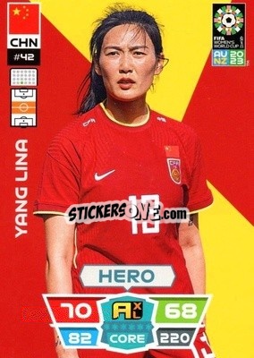 Figurina Yang Lina - FIFA Women's World Cup 2023. Adrenalyn XL
 - Panini