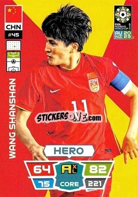 Sticker Wang Shanshan - FIFA Women's World Cup 2023. Adrenalyn XL
 - Panini