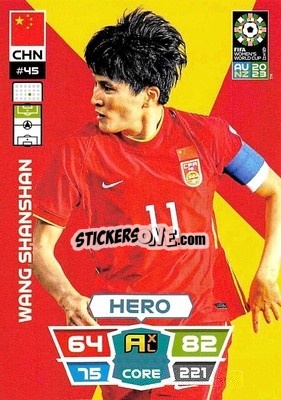 Cromo Wang Shanshan - FIFA Women's World Cup 2023. Adrenalyn XL
 - Panini