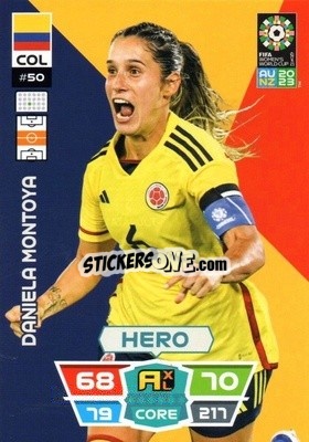 Sticker Daniela Montoya - FIFA Women's World Cup 2023. Adrenalyn XL
 n. 50 - Panini