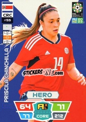 Sticker Priscila Chincilla - FIFA Women's World Cup 2023. Adrenalyn XL
 n. 55 - Panini