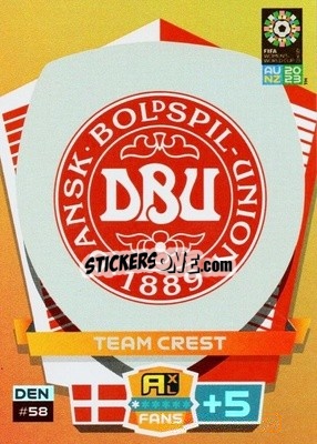 Sticker Emblem - FIFA Women's World Cup 2023. Adrenalyn XL
 n. 58 - Panini