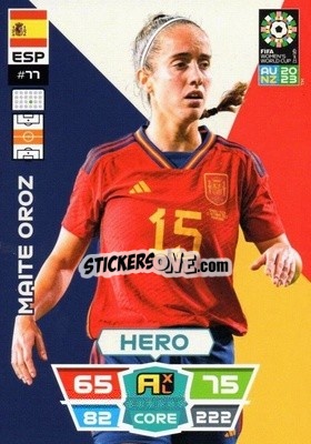 Sticker Maite Oroz - FIFA Women's World Cup 2023. Adrenalyn XL
 n. 77 - Panini