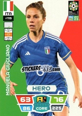 Sticker Manuela Giugliano - FIFA Women's World Cup 2023. Adrenalyn XL
 - Panini