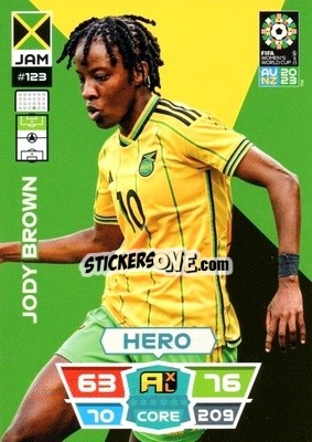 Cromo Jody Brown - FIFA Women's World Cup 2023. Adrenalyn XL
 - Panini