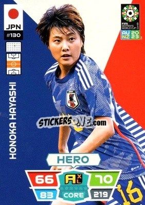 Sticker Honoka Hayashi - FIFA Women's World Cup 2023. Adrenalyn XL
 n. 130 - Panini
