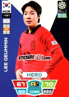 Sticker Lee Geum-min - FIFA Women's World Cup 2023. Adrenalyn XL
 n. 137 - Panini