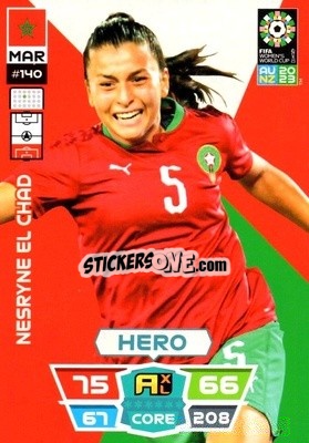 Sticker Nesryne El Chad - FIFA Women's World Cup 2023. Adrenalyn XL
 n. 140 - Panini