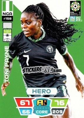 Sticker Toni Payne - FIFA Women's World Cup 2023. Adrenalyn XL
 n. 158 - Panini