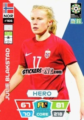 Sticker Julie Blakstad - FIFA Women's World Cup 2023. Adrenalyn XL
 - Panini