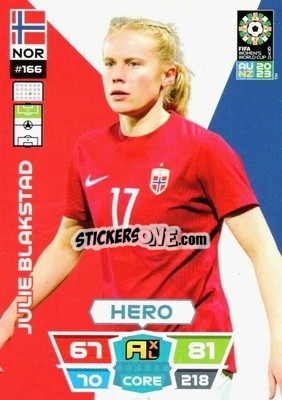 Figurina Julie Blakstad - FIFA Women's World Cup 2023. Adrenalyn XL
 - Panini