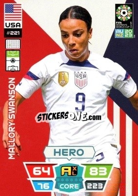 Figurina Mallory Swanson - FIFA Women's World Cup 2023. Adrenalyn XL
 - Panini