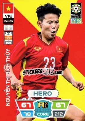 Figurina Nguyễn Thị Bích Thùy - FIFA Women's World Cup 2023. Adrenalyn XL
 - Panini