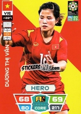 Sticker Dương Thị Vân - FIFA Women's World Cup 2023. Adrenalyn XL
 - Panini