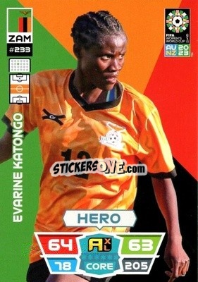 Sticker Evarine Katongo - FIFA Women's World Cup 2023. Adrenalyn XL
 - Panini