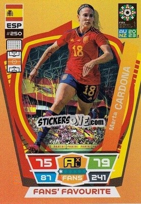 Sticker Marta Cardona - FIFA Women's World Cup 2023. Adrenalyn XL
 n. 250 - Panini
