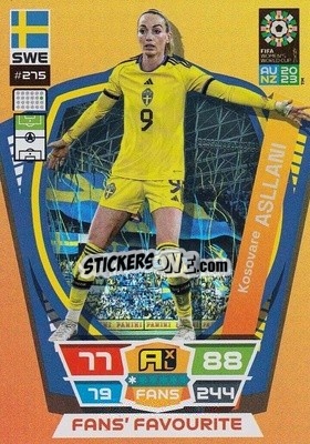 Sticker Kosovare Asllani - FIFA Women's World Cup 2023. Adrenalyn XL
 n. 275 - Panini