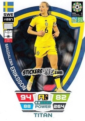 Sticker Magdalena Eriksson - FIFA Women's World Cup 2023. Adrenalyn XL
 n. 287 - Panini