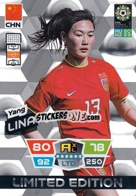 Figurina Yang Lina - FIFA Women's World Cup 2023. Adrenalyn XL
 - Panini