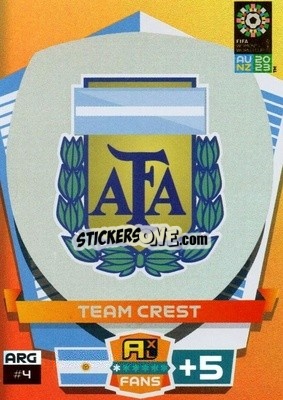 Sticker Emblem - FIFA Women's World Cup 2023. Adrenalyn XL
 n. 4 - Panini