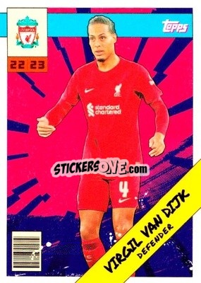 Sticker Virgil van Dijk - Liverpool 2022-2023
 n. LIH-2 - Topps