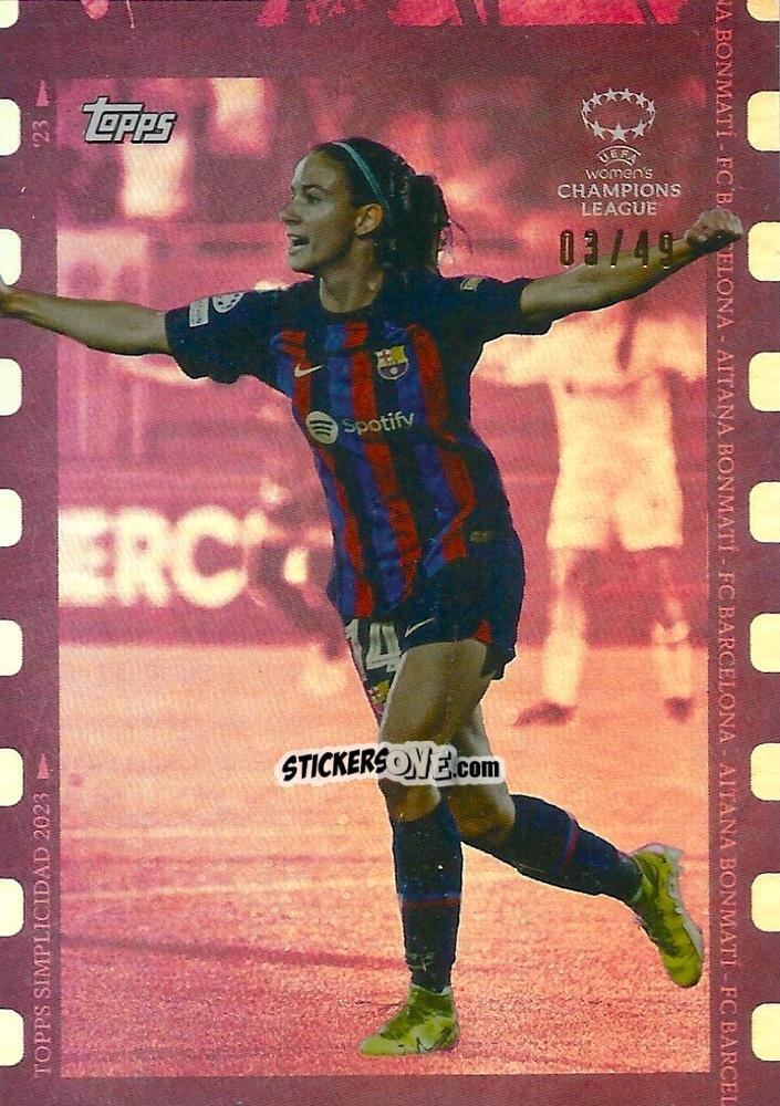 Sticker Aitana Bonmati - Simplicidad UEFA Club Competitions 2022-2023
 n. 44pi - Topps