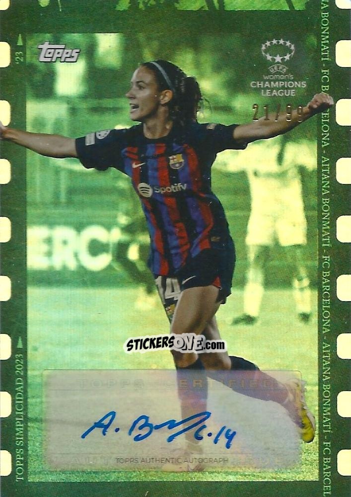 Sticker Aitana Bonmati - Simplicidad UEFA Club Competitions 2022-2023
 n. 44a-gr - Topps