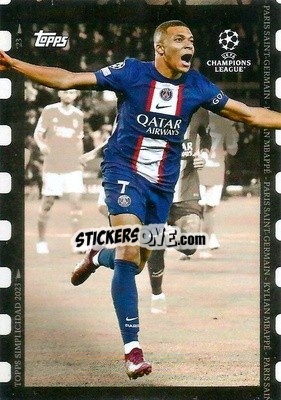 Sticker Kylian Mbappe - Simplicidad UEFA Club Competitions 2022-2023
 n. 47 - Topps